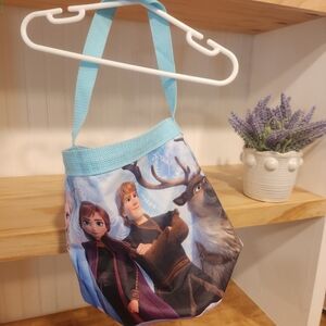 Frozen Themed Tote Bag with Blue Straps